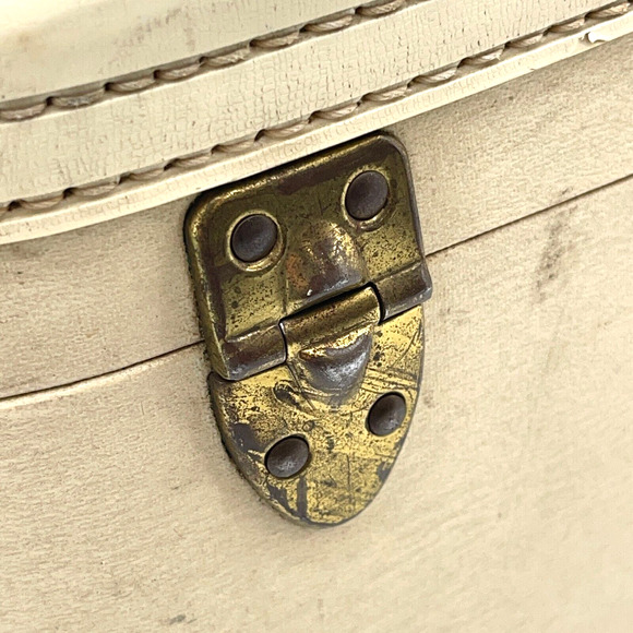 Vintage M.Y Skyway Vanity Train Case Suitcase Makeup Storage Luggage Travel Bag - Picture 10 of 16